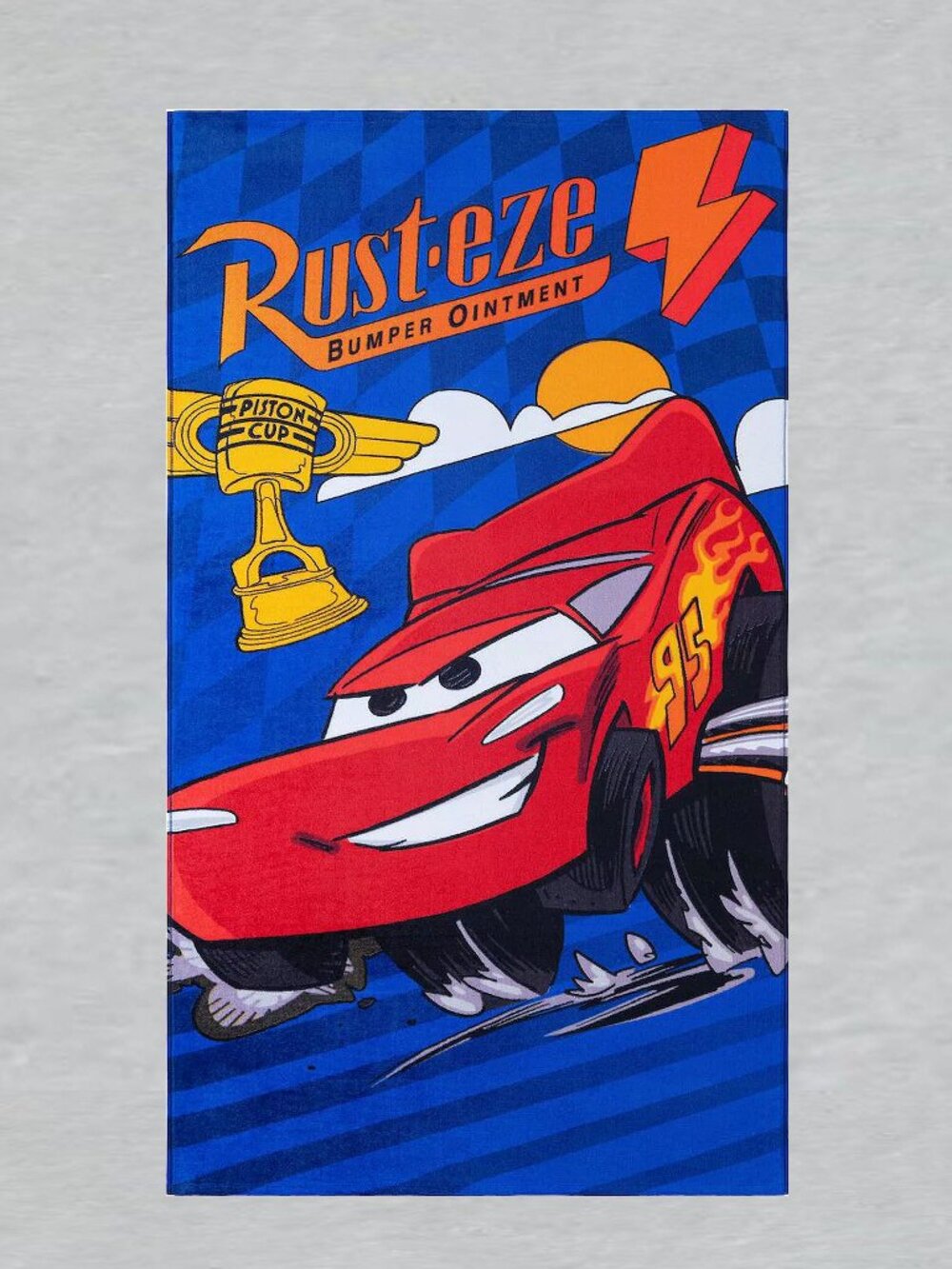 Pixar's Cars Lightning McQueen Beach Towel Measures 28 x 58 in.